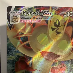 Pokemon Meowth VMAX SWSH005 Sword & Shield Promo Full Art Holo 2020 300 HP - Image 2