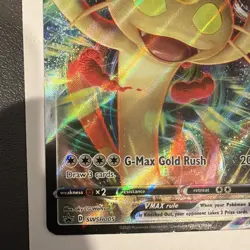 Pokemon Meowth VMAX SWSH005 Sword & Shield Promo Full Art Holo 2020 300 HP - Image 5