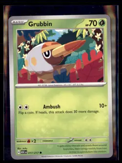 Pokemon Grubbin 017/217 Ascended Heroes ASC 4 card lot - Image 1