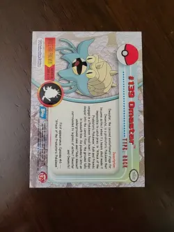 MP! 2000 Topps Pokemon TV Animation Edition Series 3 Non Holo #139 Omastar - Image 2