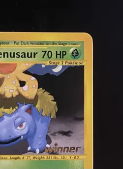 Dark Venusaur Winner NM or Better Psa 9 Or 10UBest Of Promo Black Star Pokemon - Image 4