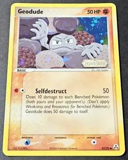 Geodude Legend Maker Rare Holo Stamped 53/92 Rare 2006 Pokemon TCG - Image 1