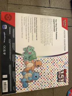 Pokemon TCG Scarlet & Violet 151 Poster Collection Box 3 Packs - SEALED NEW - Image 2