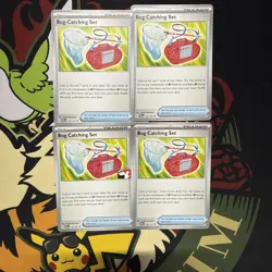 4x Bug Catching Set 102/131 x4 - Prismatic Evolutions - Pokemon TCG - Playset - Image 1