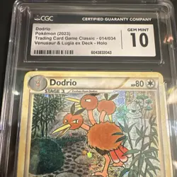 2023 Pokemon Classic Collection Dodrio Holo 014/034 CGC 10 Gem Mint - Image 2