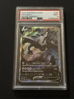 2022 Pokemon Lugia V Silver Tempest 186/195 PSA 9 - Image 1