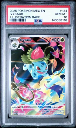 2025 POKEMON MEG EN-MEGA EVOLUTION #134 IVYSAUR ILLUSTRATION RARE - Image 1