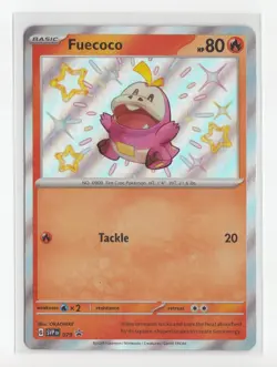 Pokemon TCG Fuecoco 79 Black Star Promo Shiny Rare Scarlet & Violet Holofoil Nm - Image 1