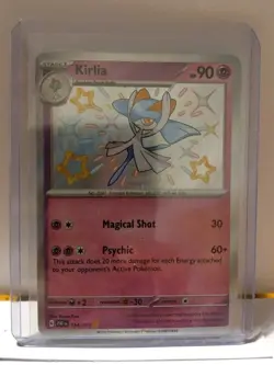 Pokemon Kirlia Shiny Holo Rare Card 154/091 SV Paldean Fates Excellent Condition - Image 1