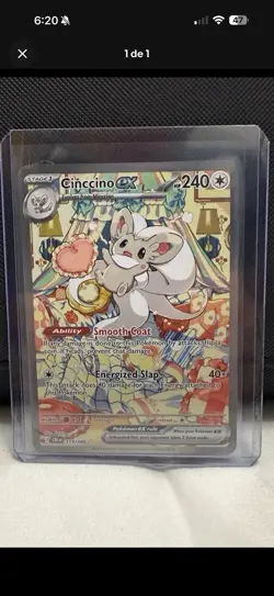 The Pokemon Company Meowth ex 121/088 Paldean Fates Ultra Rare Full Art Holo - Image 2