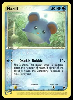 MARILL 68/100 COMMON SANDSTORM POKEMON - Image 1