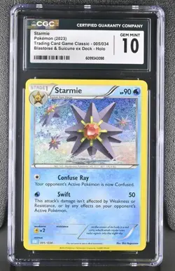 Starmie *CGC 10* Holo *Classic Collection* #5 * Pokemon - Image 1