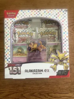 Pokemon Scarlet & Violet 151 Alakazam ex Collection Box Promo Booster English - Image 1