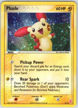 Plusle 6/12 EX Trainer Kit 2 Plusle Pokemon NM - Image 1