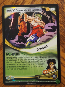Dragonball Z CCG Buu Saga Broly's Overwhelming Attacks mint foil card - Image 1