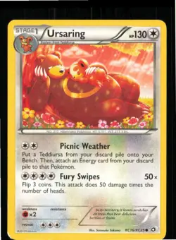Ursaring RC16/RC25 Holo Legendary Treasures: Radiant Collection Pokemon HP - Image 1