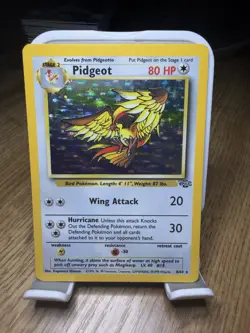 Pokemon Pidgeot Base Set Holo Rare 8/64 Stage 2 80 HP English 1999 - Image 1