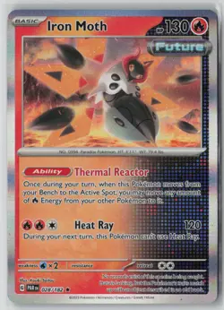 Iron Moth 028/182 Rare Paradox Rift Pokemon Holo NM - Image 1