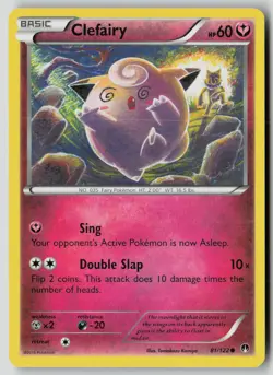 Clefairy 81/122 Common BREAKpoint Pokemon NM - Image 1