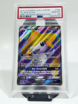 Pokemon Jirachi GX Coll. Full Art Promo #79a PSA 10 Gem Mint - Image 1