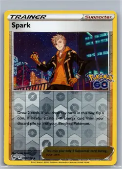 Spark 070/078 Uncommon Pokemon GO Pokemon Reverse Holo Near Mint - Image 1