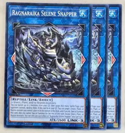 Yugioh! 3x Ragnaraika Selene Snapper INFO-EN048 Common 1st Ed NM - Image 1
