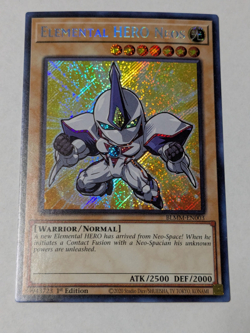 Elemental Hero Neos Chibi Art Secret Rare Yugioh! BLMM - Image 1
