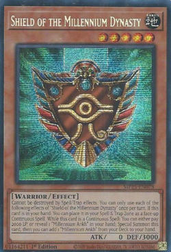 Shield of the Millennium Dynasty Prismatic Rare Yugioh Mega Pack 2025 - Image 1