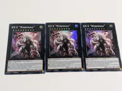 3x Super Rare K9-X "Werewolf" Yugioh - Image 1
