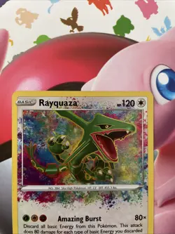 Pokemon TCG Vivid Voltage Rayquaza Holo Card 138/185 Amazing Rare - Image 3