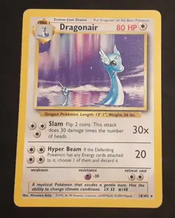 Dragonair 18/102 Base Set Non-Holo Rare Pokemon Card TCG LP - Image 1