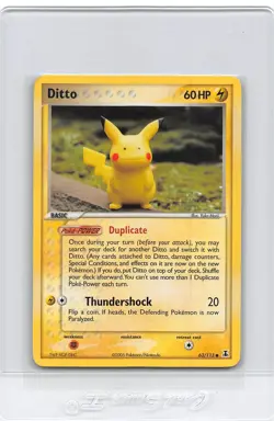 DITTO 63/113 (PIKACHU) - NON-HOLO - Delta Species - 2005 POKMEON CARD - NM - Image 1