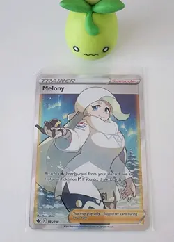 Melony (Full Art) 195/198 Ultra Rare SWSH06 Chilling Reign Pokemon Card TCG - Image 1