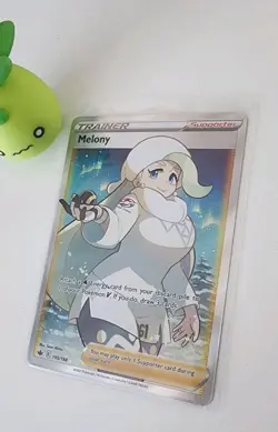 Melony (Full Art) 195/198 Ultra Rare SWSH06 Chilling Reign Pokemon Card TCG - Image 3