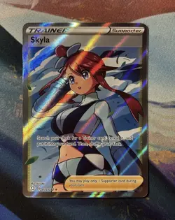 Skyla 072/072 - Shining Fates - Ultra Rare Holo Pokemon Card Near Mint - Image 1