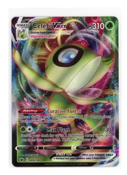 Celebi Vmax 008/198Ultra Rare Full Art Holo Pokemon TCG Chilling Reign Card- NM - Image 1