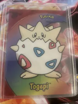 Topps Clear Pokemon Togepi Card #PC8 1st Print Blue Logo NM - Image 1