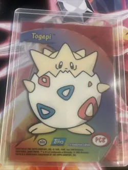 Topps Clear Pokemon Togepi Card #PC8 1st Print Blue Logo NM - Image 2