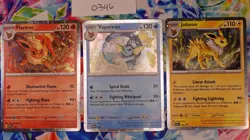 Pokemon Flareon Vaporeon Jolteon SVP 167 168 169 Prismatic Promo Card - Image 1
