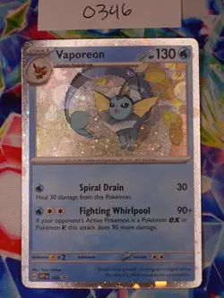 Pokemon Flareon Vaporeon Jolteon SVP 167 168 169 Prismatic Promo Card - Image 3
