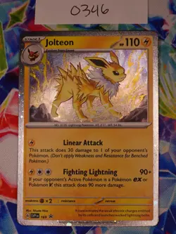 Pokemon Flareon Vaporeon Jolteon SVP 167 168 169 Prismatic Promo Card - Image 4