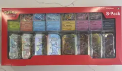 PokemonTCG Prismatic Evolutions Costco 8 Mini-Tin Bundle w Promo Cards - Image 1