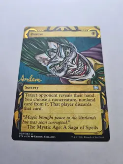 DURESS THE JOKER DC COMICS BATMAN MAGIC GATHERING ALTERED ART HAND PAINT - Image 5
