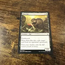MTG 1x Ruin Rat x1 LP Hour of Devastation - Image 1
