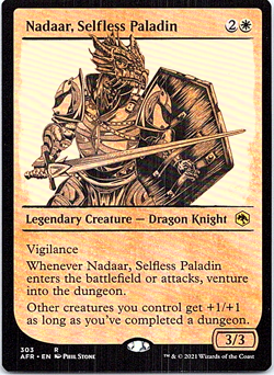Nadaar, Selfless Paladin Showcase Adventures In The Forgotten Realms NM - Image 1