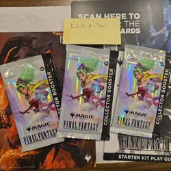 Pack of 3 - Magic the Gathering FINAL FANTASY Collector Booster Packs MTG ENG 🔥 - Image 3