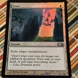 Erase FOIL Magic 2013 / M13 White Common MAGIC GATHERING Free Shipping - Image 1