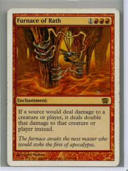 Heavily played Furnace of Rath #187 8th Edition W/Tracking - Image 1