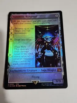 MTG Final Fantasy Summon:Bahamut #0001 Foil - Image 1