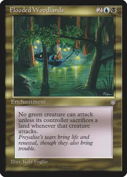 Flooded Woodlands [Ice Age] Magic MTG - Image 1